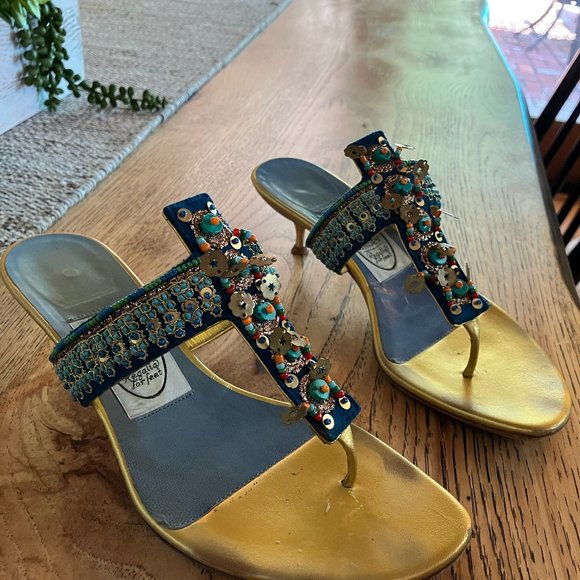 Emma Hope's Shoes - Sparkly Jeweled Mules - Picture 1 of 5